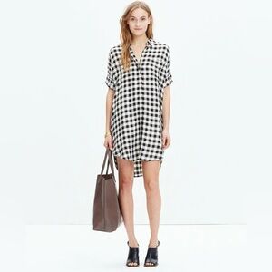 Madewell Courier Shirtdress Buffalo Check